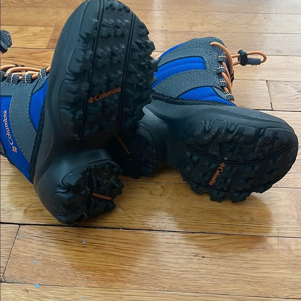 Columbia Blue and Black Kids Winter Boots